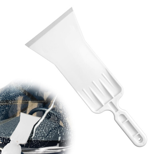 Car Window Tint Tool with Long Handle and Scratch Rubber Tip for Rear Glass and Flat Windows