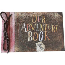 Our adventure book, pixar up scrapbook with movie postcards