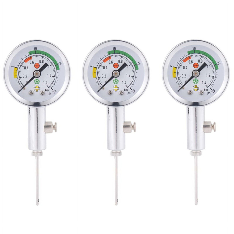 3X Ball Pressure Gauge Ball Pressure Measuring Tool Basketball Football Volleyball Barometer 9048212123101