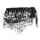 TureClos Belly Dance Waist Chain Black Silver 2