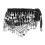 TureClos Belly Dance Waist Chain Black Silver 4