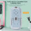Trasparente Sottile TriMode BT1 BT2 Mouse 400 mAh Blu 4