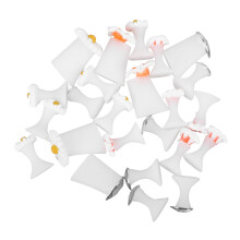 Silicone Toe Separators 24pcs for Pedicure and Nail Polish Application, Reusable Soft Cushion