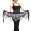 TureClos Belly Dance Waist Chain Black Silver 7