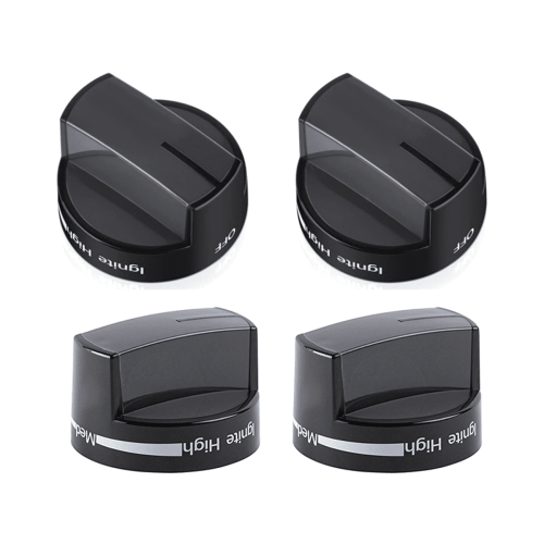4 boutons de cuisinière W10339442, boutons de commande de brûleur de table de cuisson 2