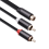 Καλώδιο 2X RCA, 2RCA αρσενικό σε 1RCA θηλυκό, καλώδιο ήχου, καλώδιο Aux για ακουστικά Edifer 8