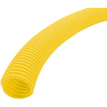 2 pezzi di tubo flessibile corrugato in polietilene con guaina divisoria - Diametro nominale 1/4" - 20 piedi - Giallo