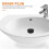 2 Pcs Basin Drain Stopper Filter for Sink Plug Hotel Bathroom Drainer Plastic 6