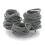 Haargummis, professionelle Haargummis – 100er-Packung, Silber 1