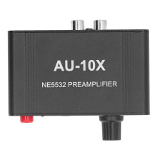 Kopfhörerverstärker, 20-dB-Phono-Vorverstärker mit RCA- und 3,5-mm-Ein-/Ausgang, Stereo-Audiosignalverstärker für Heimkinoanlagen