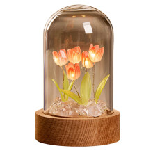 YOBOLK DIY Tulpaner Nattlampa Kit - Lysande Blomterrariumpyssel för Barn, Tonåringar och Vuxna - Kompatibel med YOBOLK Lyktor