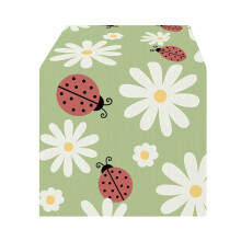 Toalha de mesa têxtil para casa XIUH, estilo festival de verão, com bandeirinhas decorativas e caminhos de mesa (F)