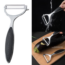 Winysin 3-in-1 Obst- und Gemüseschäler, Karotten- und Kartoffelschneider, Amazing Health Schwarz