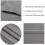 Painéis de Cortina Blackout Cinza 42x84 polegadas - Cortinas com Isolamento Térmico e Bolso para Varão para Quarto e Sala de Estar (2 Painéis) 6