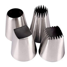 O bico de confeitar profissional em aço inoxidável da Mosiee pode ser usado para decoração.
