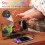 Snooze Function Alarm Clock for Modern Bedrooms, Adjustable Brightness with Auto-Dim Technology, 7.4 Inch Mirror Screen LED Digital Display, 5
