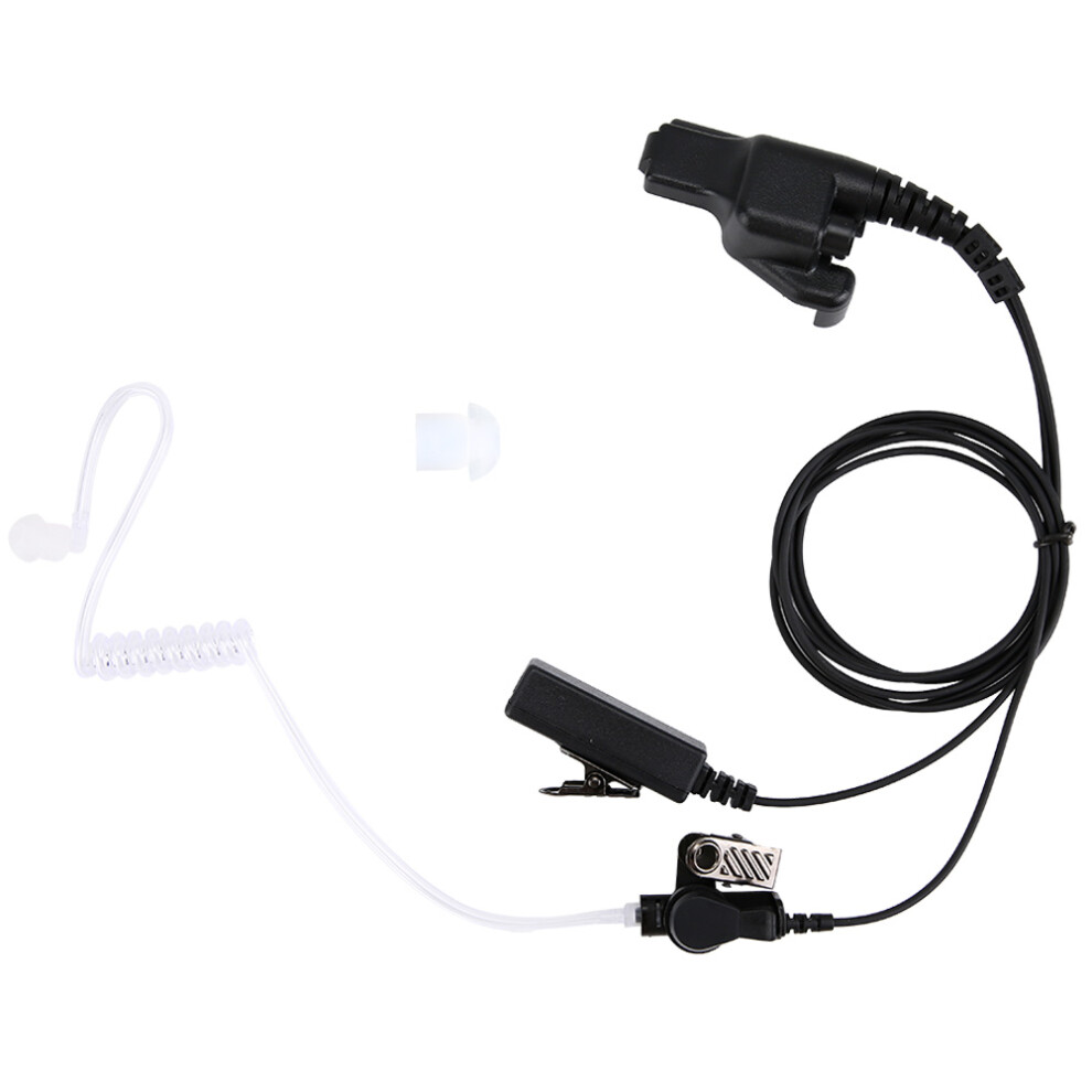 Surveillance Headset, Compatible Motorola Radio With Mushroom Shaped Earbud For Discreet Communication, Large Ptt Button For Easy Operation, Durable 9340959106233