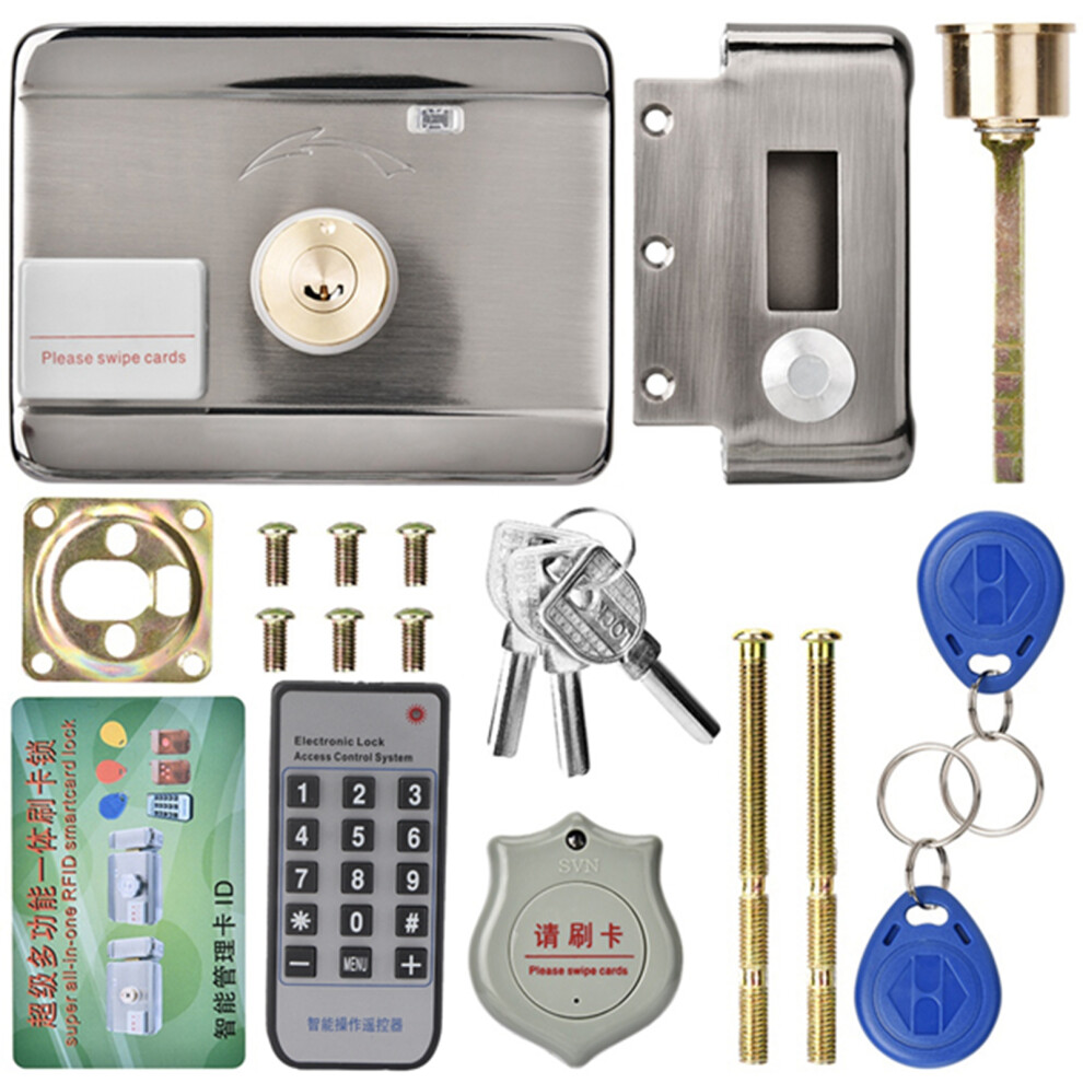 Access Control Solution, Biometric Lock Integrated With Learning Remote Control For Seamless Entry, Electric Door Locks With Advanced Mechanical 9448196009505