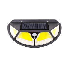 Outdoor Solar Lamp with Motion Sensor, Waterproof Energy Saving Garden Yard Pathway Wall Light, Compatible with 122COB, 4-Pack
