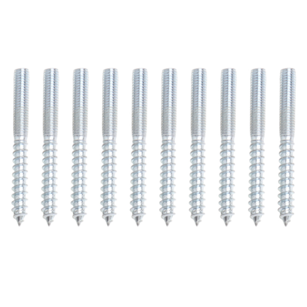 Zinc Plated Double Headed Bolt For Secure Mounting, Hanger Bolt With Machine Screw Thread And Self Tapping Screw Technology, Corrosion Resistant 9009791855173