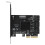 Κάρτα PCIe ASMedia ASM1166Chip, κάρτα Riser 6 θυρών με υποστήριξη λειτουργίας IDE και ευρεία 2