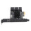 Κάρτα ελεγκτή SATA III6Gbps, κάρτα επέκτασης PCIe σε SATA με υψηλή σταθερότητα και διεπαφή 3