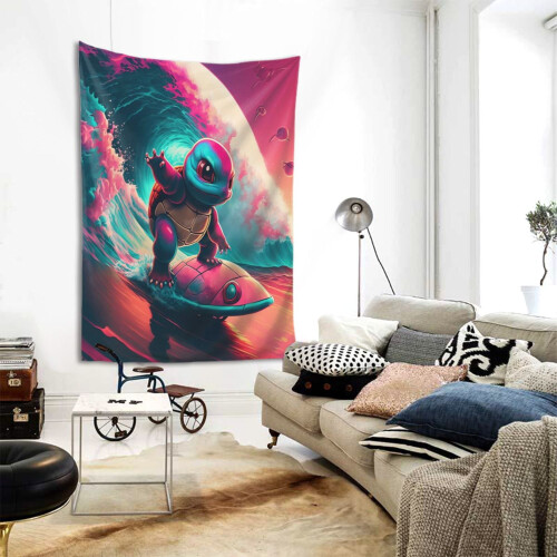 Squirtle Tapestry Μεγάλο Banner Κρεμαστό Τοίχο Ταπισερί Αισθητική Αφίσα Καλλιτεχνικό Φόντο 1