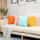 22" x 22" moderne, eigentijdse, overgangsstijl, grijs gestreepte polyester sierkussen (2 stuks) 6