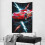 Ταπισερί τοίχου Lightning McQueen, αδιάβροχο ύφασμα πολυεστέρα για υπνοδωμάτιο, σαλόνι, 3