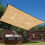 Toldo retangular para sombra, ideal para pátios e piscinas, com cordas, proteção UV e compatível com acessórios de montagem. 5