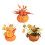 Abóbora artificial de 15 cm (5,9 polegadas) para decoração de mesas externas no outono, Halloween e Dia de Ação de Graças. 5
