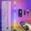 Επιδαπέδιο φωτιστικό LED RGB Viflosae, γωνιακό επιδαπέδιο φωτιστικό 1,2 μ., DIY χρώματα και 5