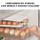 Topliu 2-Tier Rolling Egg Organizer ψυγείου, χωρητικότητας 30 τεμαχίων, διανομέας εξοικονόμησης 8