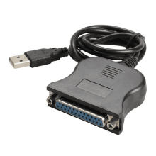 Câble adaptateur USB vers parallèle 25 broches DB25 (interface IEEE1284) pour imprimante USB 2.0.