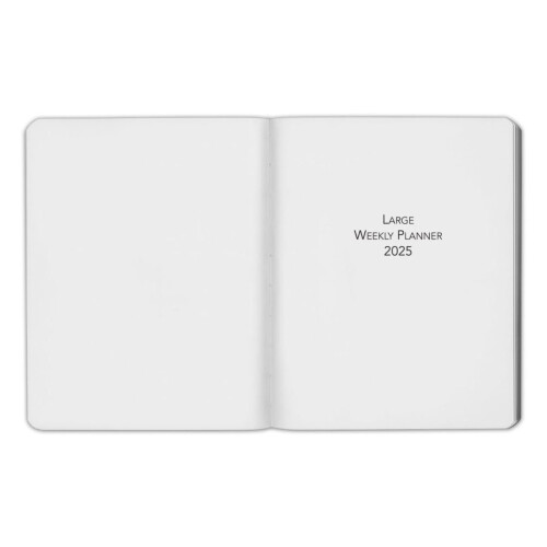 Μεγάλο Εβδομαδιαίο Μηνιαίο Planner2025 - Σημειωματάριο Ημερολογίου, Ανθεκτικό Δέρμα, 1