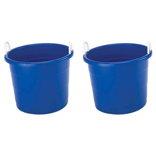 saney17Gallon Πλαστικός Πολυχρηστικός Κουβάς Αποθήκευσης με Ανθεκτικές Λαβές από
