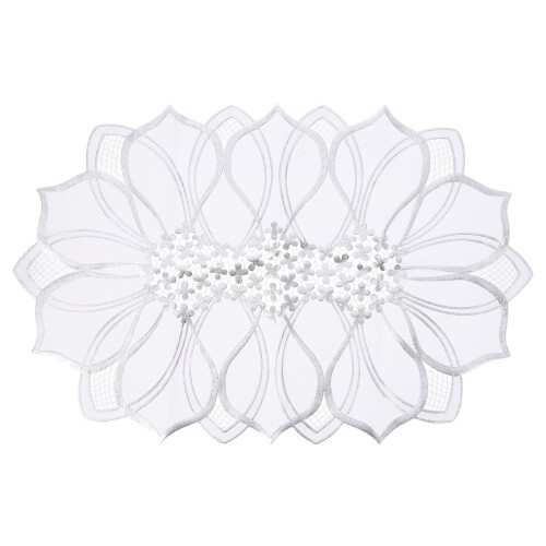 Table Decor Round Placemats Flower Cushion Decorative Chic Insulation Pads Pvc