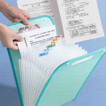 Homerr Mappeorganiseringstaske, Bærbar A4-dokumentholder, 13-lags udvidelig filorganisator, Vertikalt design, Rummer 300 ark