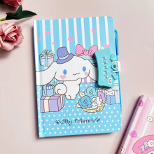 Carnet Sanrio avec verrouillage par mot de passe - Cahier d'écriture My Melody Kuromi - Journal mignon pour étudiants - Cadeau d'anniversaire
