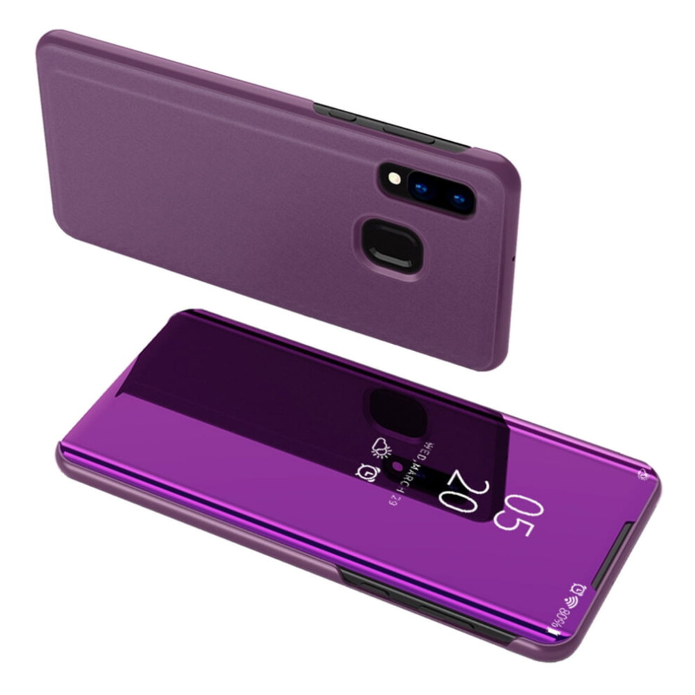 Smart Mirror Phone Case For Compatible With Samsung Galaxy S20fe/S20fe5g Thin Flip Stand Phone Cover, Purple 9173940847736