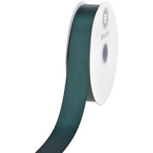Homeford doppelseitiges Satinband, 7/8 Zoll breit, 25 Yards lang, Jägergrün