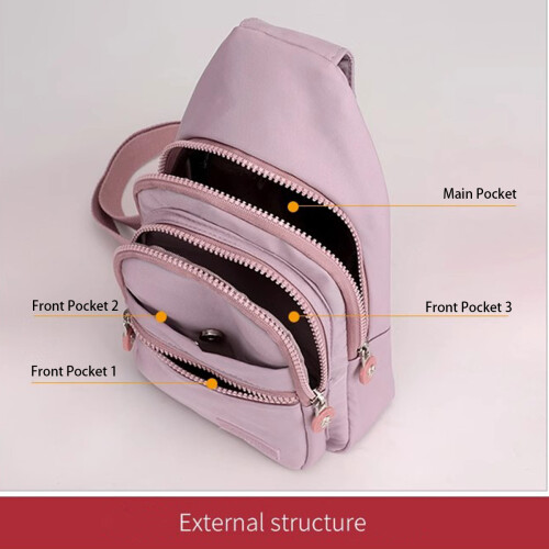 Μικρό σακίδιο πλάτης Crossbody για γυναίκες και άνδρες, τσάντα μέσης, τσάντα ώμου για 2