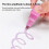 Σετ μαρκαδόρων gel με γκλίτερ διπλής γραμμής vankin, 8 τεμάχια, ζωντανά χρώματα για 4