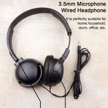 Słuchawki przewodowe SUSUchens z inteligentną redukcją szumów, stereo, 3,5 mm, do laptopa, akcesoria audio, czarne