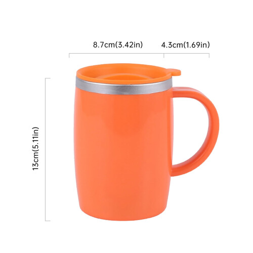 Μονωμένη κούπα καφέ Uanit17Oz με καπάκι, θερμικό κύπελλο ταξιδιού από ανοξείδωτο 2