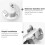 2 Sets Open Flange Seat Closet Pole Bracket Wardrobe Base Rail Curtain Rod Guide 4