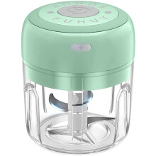 Mini hachoir électrique à légumes 250 ml, hachoir portable USB pour ail, oignon, piment, tomate, gingembre, viande, salade et laitue