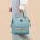 Milk Storage Breastfeeding Double-layer Backpack Hand Bag Double Layer Fresh Preservation Bag,Blue 5