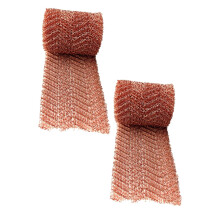 Barrier Copper Mesh 12.7 Cm X 6 M Copper Belt Barrier Raised Bed Fence Metal For Blocking Entry Points Garden Neck *2PCS
