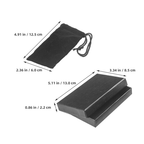 Cigar Gift Box Cloth Bag Set Blackalicious Multi-use Holder Small Cutter 2 Sets 1